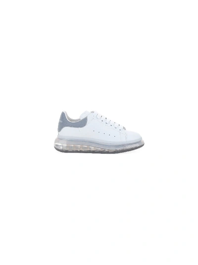 Shop Alexander Mcqueen Sneakers In White/silver