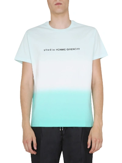 Shop Givenchy Round Neck T-shirt In Celeste
