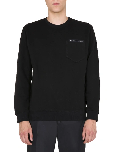 Shop Givenchy Round Neck Sweatshirt In Nero