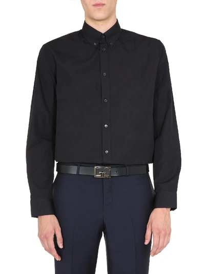 Shop Givenchy Button Down Shirt In Nero