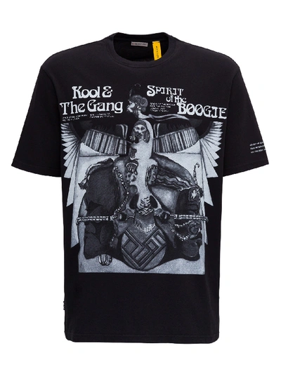 Shop Moncler Genius T-shirt By Fragment® In Collaboration With Kool & The Gang In Black