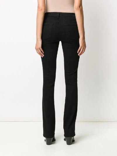 Shop J Brand Sallie Mid-rise Bootcut Jeans In Black