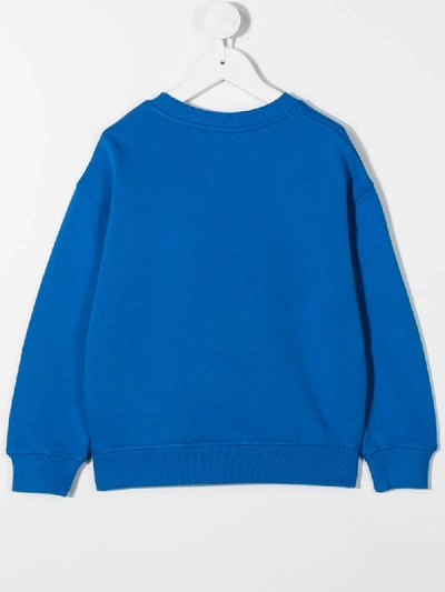 Shop Kenzo Rainbow Graphic-print Sweatshirt In Blue