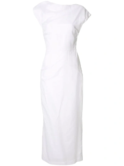 Shop Georgia Alice Lily Boat Neck Long Dress In White