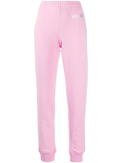 Shop Moschino Couture! Slim-fit Track Pants In Pink