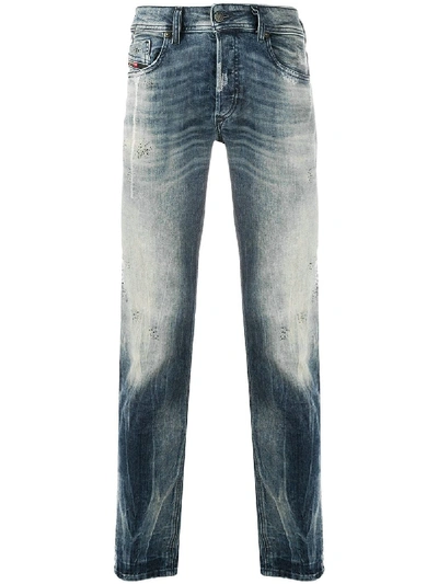 Shop Diesel Sleenker Skinny Jeans In Blue