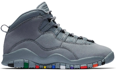 Pre-owned Jordan  10 Retro Cool Grey (gs) In Cool Grey/cool Grey-white