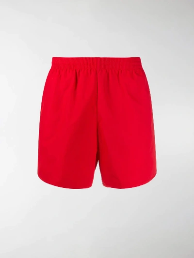Shop Balenciaga Classic Swimming Shorts In Red