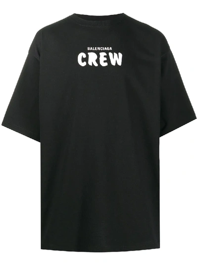 CREW PRINT OVERSIZED T-SHIRT