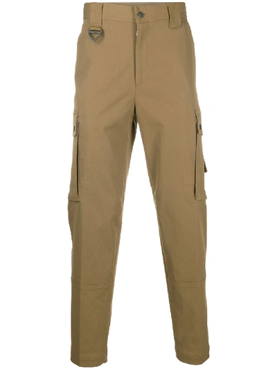 Shop Diesel Cavarly Twill Cargo Pants In Brown