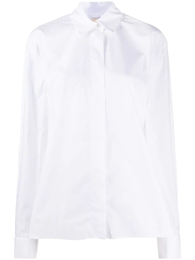 Shop Alexandre Vauthier Crystal Buttons Shirt In White