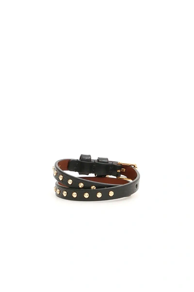 Shop Alexander Mcqueen Pionier Bracelet In Black