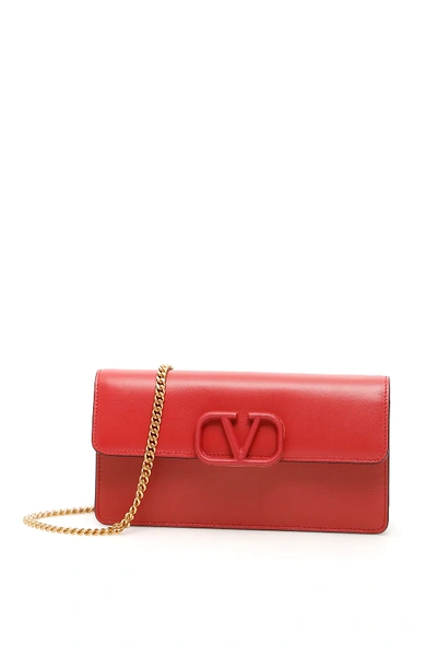 Shop Valentino Small Vsling Bag In Red