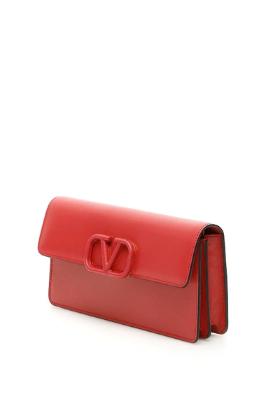 Shop Valentino Small Vsling Bag In Red