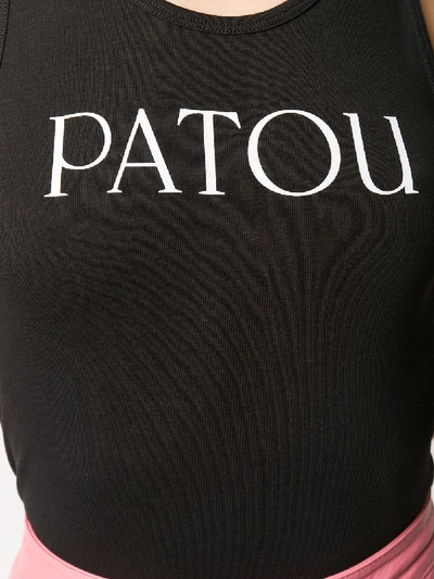 Shop Patou Cotton Top In Black