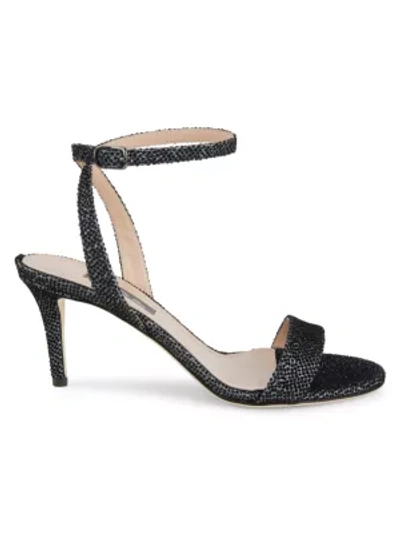 Shop Sjp By Sarah Jessica Parker Gal Glitter Sandals In Navy Glitter
