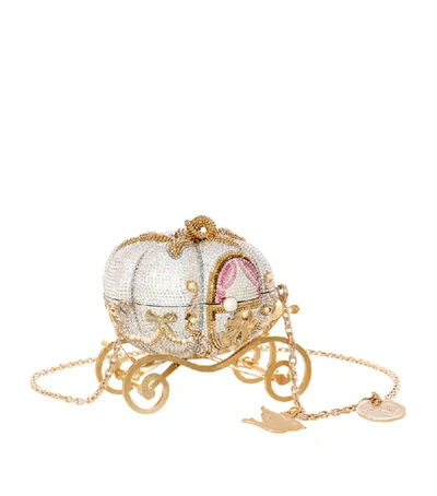 Shop Judith Leiber X Disney Cinderella Pumpkin Clutch Bag In Gold