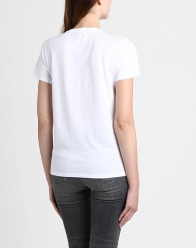 Shop Karl Lagerfeld Ikonik Karl & Choupette Tee Woman T-shirt White Size S Cotton