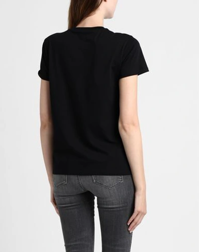 Shop Karl Lagerfeld Ikonik Karl & Choupette Tee Woman T-shirt Black Size S Cotton