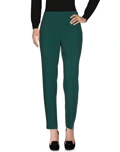 Shop Alberto Biani Woman Pants Dark Green Size 8 Triacetate, Polyester