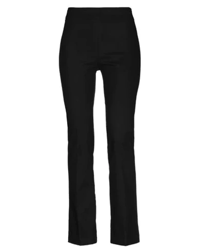 Shop Avenue Montaigne Casual Pants In Black