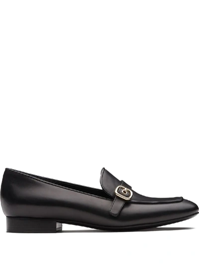 Shop Church's Blanche Buckle Detail Loafers In Black