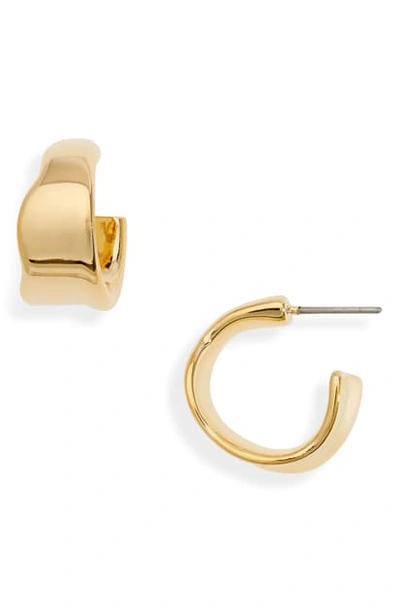 Shop Jenny Bird Small Ora Hoop Earrings In High Polish Gold