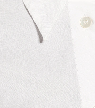 Shop Mm6 Maison Margiela Cotton-poplin Shirt In White