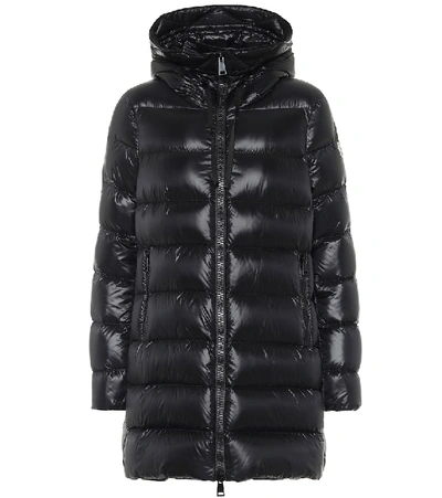 Shop Moncler Suyen Down Coat In Black