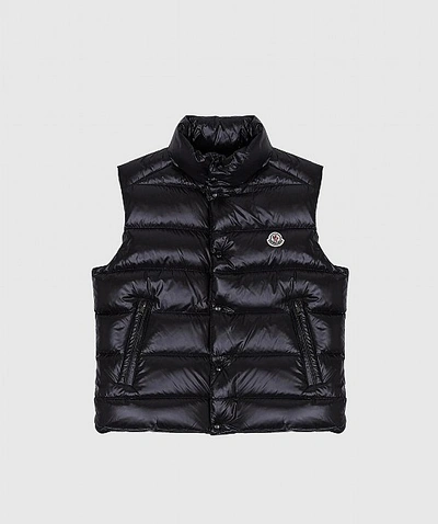 Moncler Tibb Quilted Glossed-shell Gilet In Black
