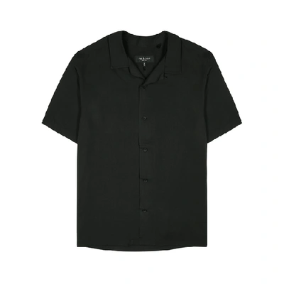 Shop Rag & Bone Avery Black Twill Shirt