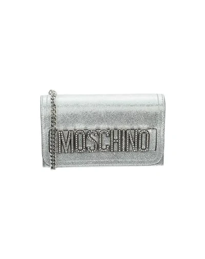 Shop Moschino Wallet In Silver