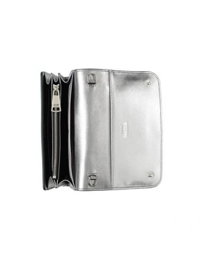 Shop Moschino Wallet In Silver