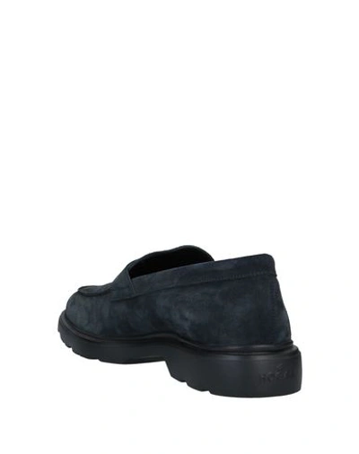 Shop Hogan Loafers In Dark Blue