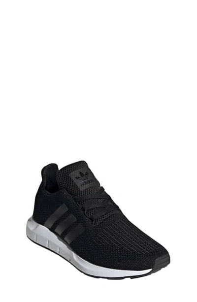 Shop Adidas Originals Swift Run Sneaker In Core Black/ Black/ White