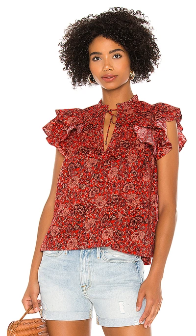 Shop Ulla Johnson Gabi Top In Poppy Floral