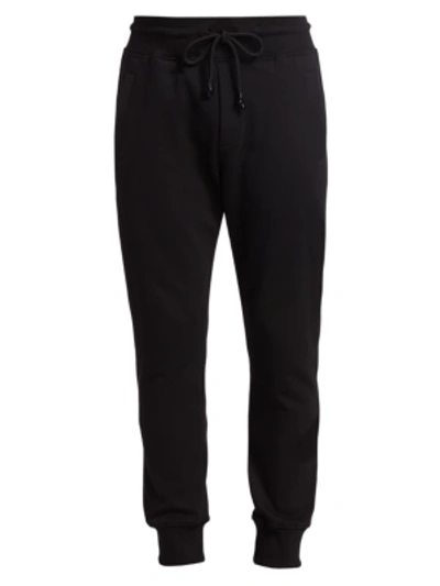 Shop Versace Jeans Couture New Buttons Sweatpants In Black Gold