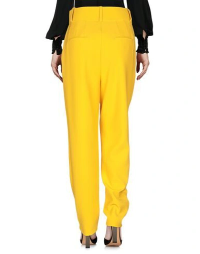 Shop Atos Lombardini Woman Pants Yellow Size 4 Polyester, Viscose, Cotton, Elastane