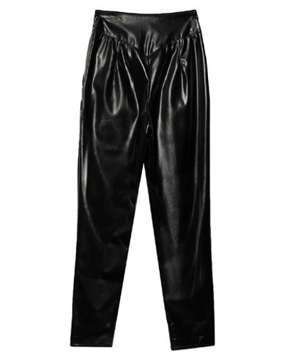 Shop Laneus Woman Pants Black Size 6 Polyurethane