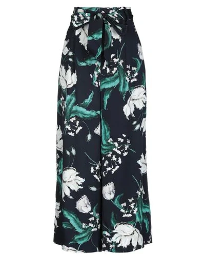 Shop Erdem Casual Pants In Dark Blue