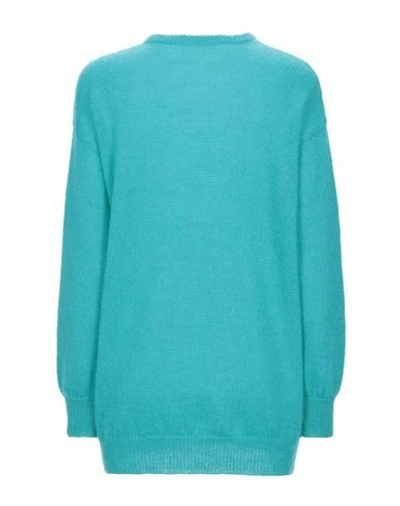 Shop Max Mara Sweaters In Turquoise