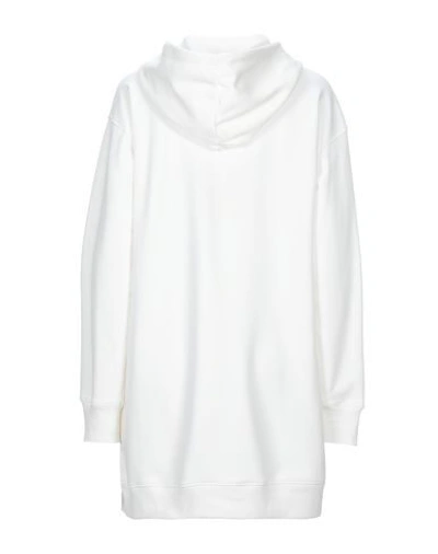 Shop Moschino Woman Mini Dress White Size 4 Cotton, Glass