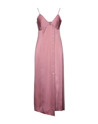 Shop Nanushka Midi Dress In Pastel Pink