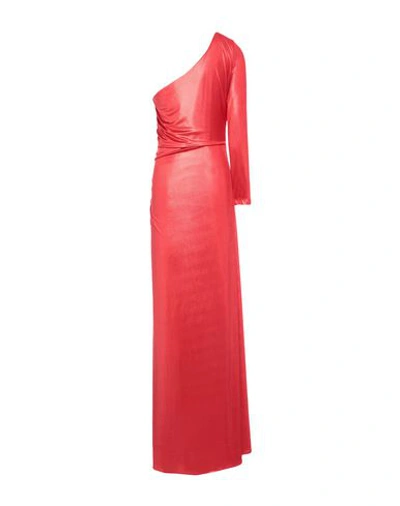 Shop Christian Pellizzari Long Dresses In Red
