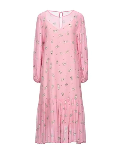Shop Ottod'ame Midi Dresses In Pink