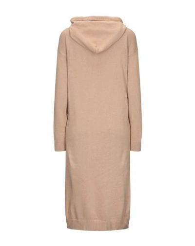Shop Ottod'ame Woman Midi Dress Sand Size 6 Viscose, Polyester, Wool