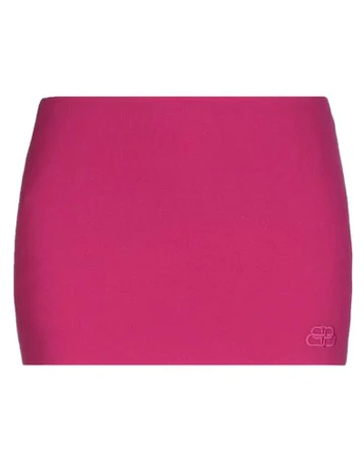 Shop Balenciaga Mini Skirts In Fuchsia