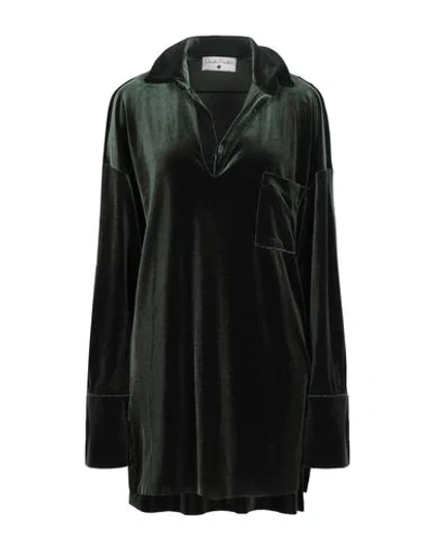 Shop Daniela Pancheri Blouse In Dark Green