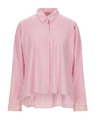 Shop The Editor Striped Shirt In Red