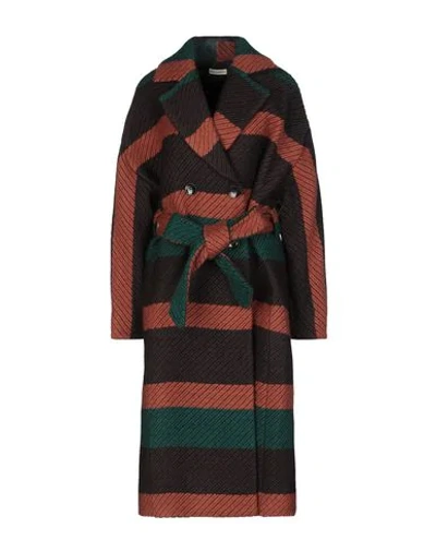 Shop Ulla Johnson Coats In Dark Brown